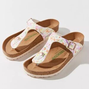 Birkenstock Gizeh Vegan Sandal women Summer Garden Rose Birko-Flor Sz38 US 7-7.5